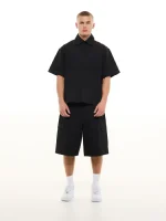 Sweats Collective Cargo Short Black (6)