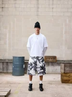 Sweats Collective Cargo Short Snow Camo (2)