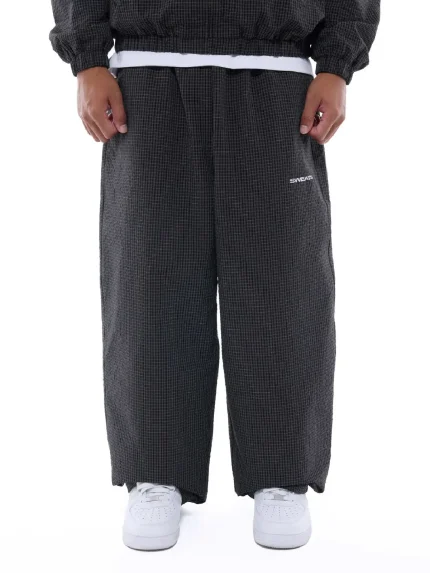 Sweats Collective Checkered Track Pant BlackWhite (7)