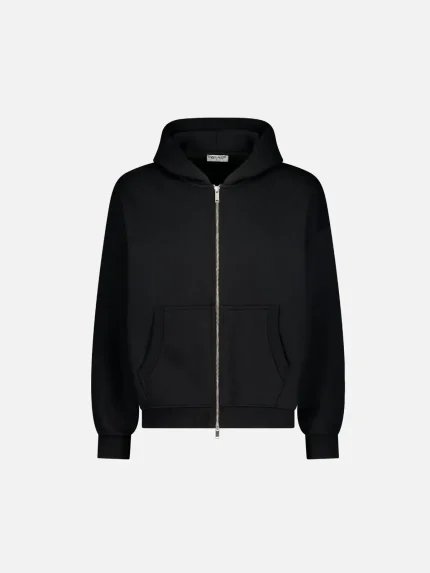 Sweats Collective Cozy Zip UP Hoodie Black (1)