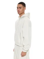 Sweats Collective Cozy Zip UP Hoodie Chalk (2)