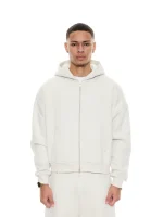 Sweats Collective Cozy Zip UP Hoodie Chalk (6)