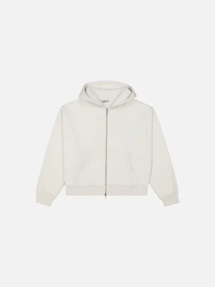 Sweats Collective Cozy Zip UP Hoodie Chalk (7)