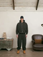 Sweats Collective Cozy Zip UP Hoodie Coffee (3)