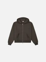 Sweats Collective Cozy Zip UP Hoodie Coffee (4)