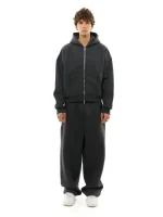 Sweats Collective Cozy Zip UP Hoodie Granite (4)