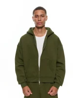 Sweats Collective Cozy Zip UP Hoodie Militant (3)