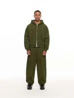 Sweats Collective Cozy Zip UP Hoodie Militant (9)