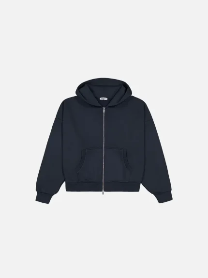 Sweats Collective Cozy Zip UP Hoodie Navy (7)