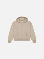 Sweats Collective Cozy Zip UP Hoodie Oat (5)