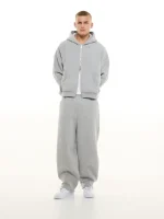 Sweats Collective Cozy Zip Up Hoodie Grey (3)