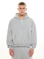 Sweats Collective Cozy Zip Up Hoodie Grey (8)