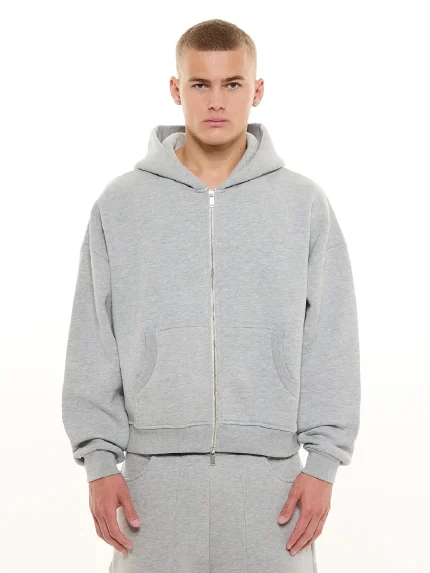 Sweats Collective Cozy Zip Up Hoodie Grey (8)
