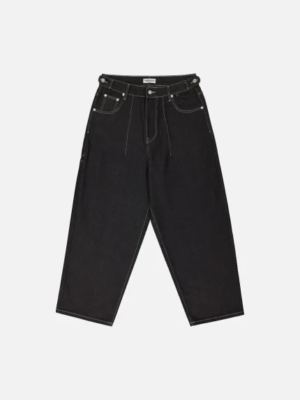 Sweats Collective Denim Baggy Jeans Black (9)