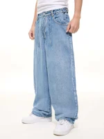 Sweats Collective Denim Baggy Jeans Light Blue (4)