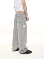 Sweats Collective Denim Baggy Jeans Washed Grey (3)