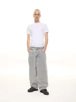 Sweats Collective Denim Baggy Jeans Washed Grey (4)