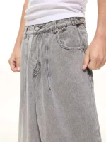 Sweats Collective Denim Baggy Jeans Washed Grey (5)