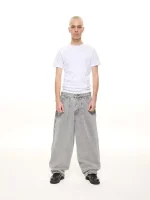 Sweats Collective Denim Baggy Jeans Washed Grey (7)