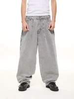 Sweats Collective Denim Baggy Jeans Washed Grey (8)
