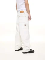 Sweats Collective Denim Baggy Jeans White (3)