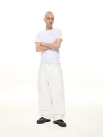 Sweats Collective Denim Baggy Jeans White (4)