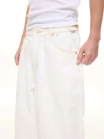 Sweats Collective Denim Baggy Jeans White (5)