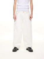 Sweats Collective Denim Baggy Jeans White (8)