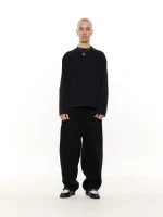 Sweats Collective Long Sleeve T Shirt Black (4)