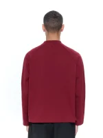 Sweats Collective Long Sleeve T Shirt Burgundy (2)