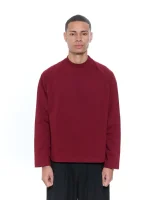 Sweats Collective Long Sleeve T Shirt Burgundy (8)