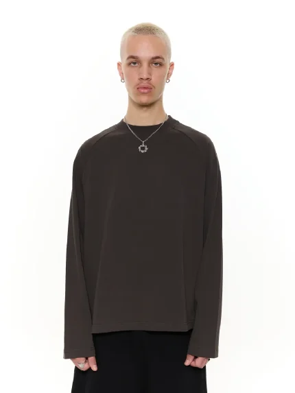 Sweats Collective Long Sleeve T Shirt Coffee (5)
