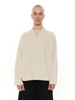 Sweats Collective Long Sleeve T Shirt Oat (4)