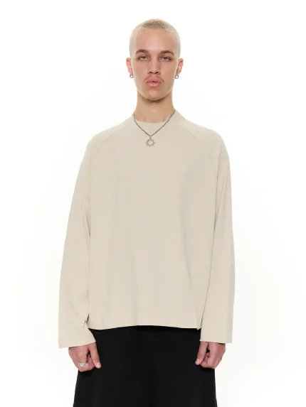 Sweats Collective Long Sleeve T Shirt Oat (4)