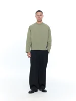 Sweats Collective Long Sleeve T Shirt Sage (4)