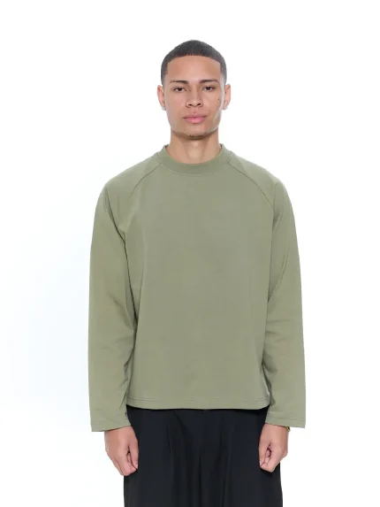 Sweats Collective Long Sleeve T Shirt Sage (7)