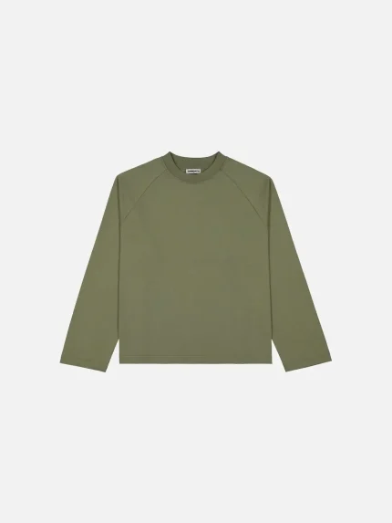 Sweats Collective Long Sleeve T Shirt Sage (8)