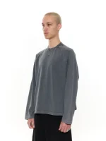 Sweats Collective Long Sleeve T Shirt Washed Grey (3)