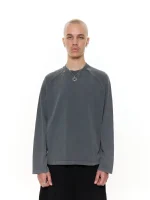 Sweats Collective Long Sleeve T Shirt Washed Grey (5)