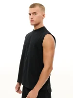 Sweats Collective Muscle Tee Black (3)