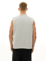 Sweats Collective Muscle Tee Grey Melange (2)