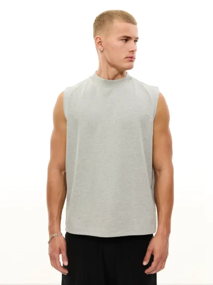 Sweats Collective Muscle Tee Grey Melange (6)