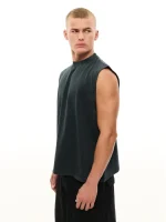 Sweats Collective Muscle Tee Washed Black (3)