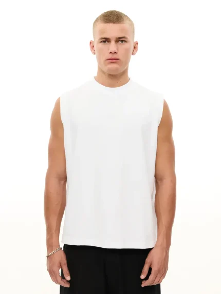 Sweats Collective Muscle Tee White (6)