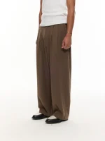 Sweats Collective Pleated Pant Brown (3)