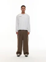 Sweats Collective Pleated Pant Brown (4)