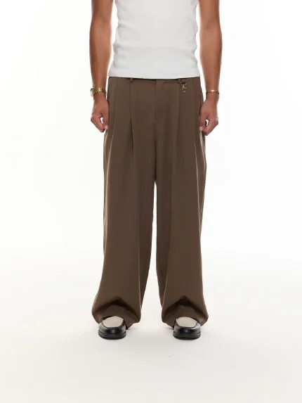 Sweats Collective Pleated Pant Brown (5)
