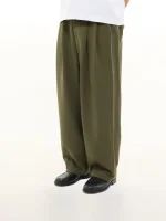 Sweats Collective Pleated Pant Olive (6)