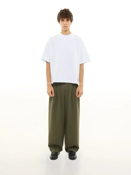 Sweats Collective Pleated Pant Olive (7)