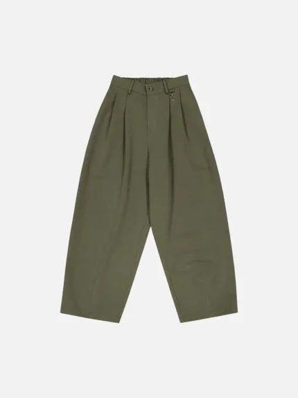 Sweats Collective Pleated Pant Olive (8)
